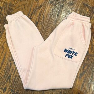 White Fox Boutique Light Pink Joggers